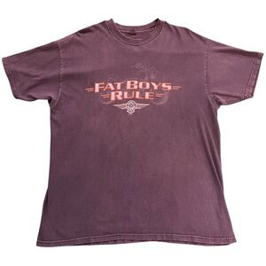 1990s Faded Harley Davidson Las Vegas Fat Boys Rule T-Shirt XL